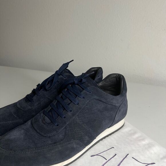 To Boot New York Adam Derrick Pacer Sneakers Blue Suede Sz 12 Men’s - Picture 12 of 15